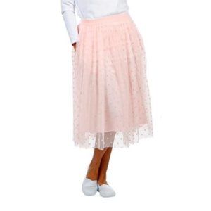 Isaac Mizrahi Tulle Ballerina Dot Tulle Skirt NEW
